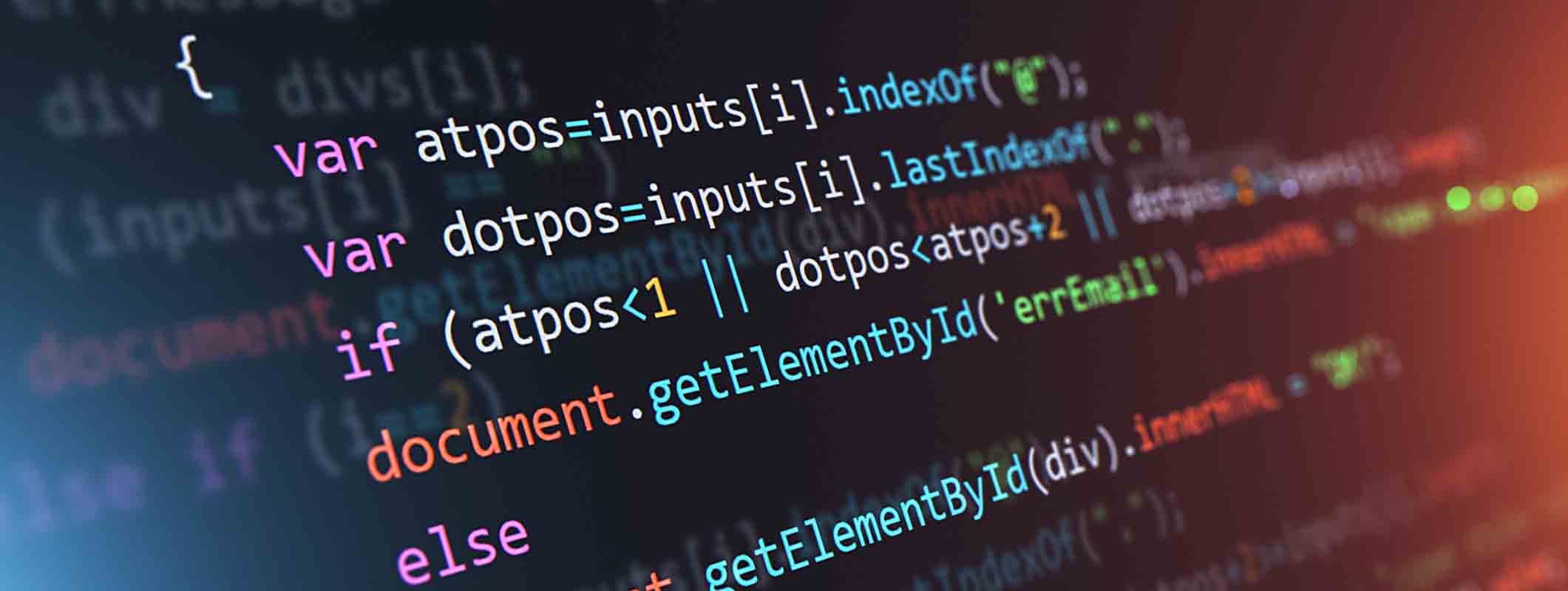 Programming source code abstract background
